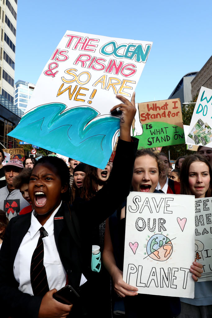 Children protest climate change