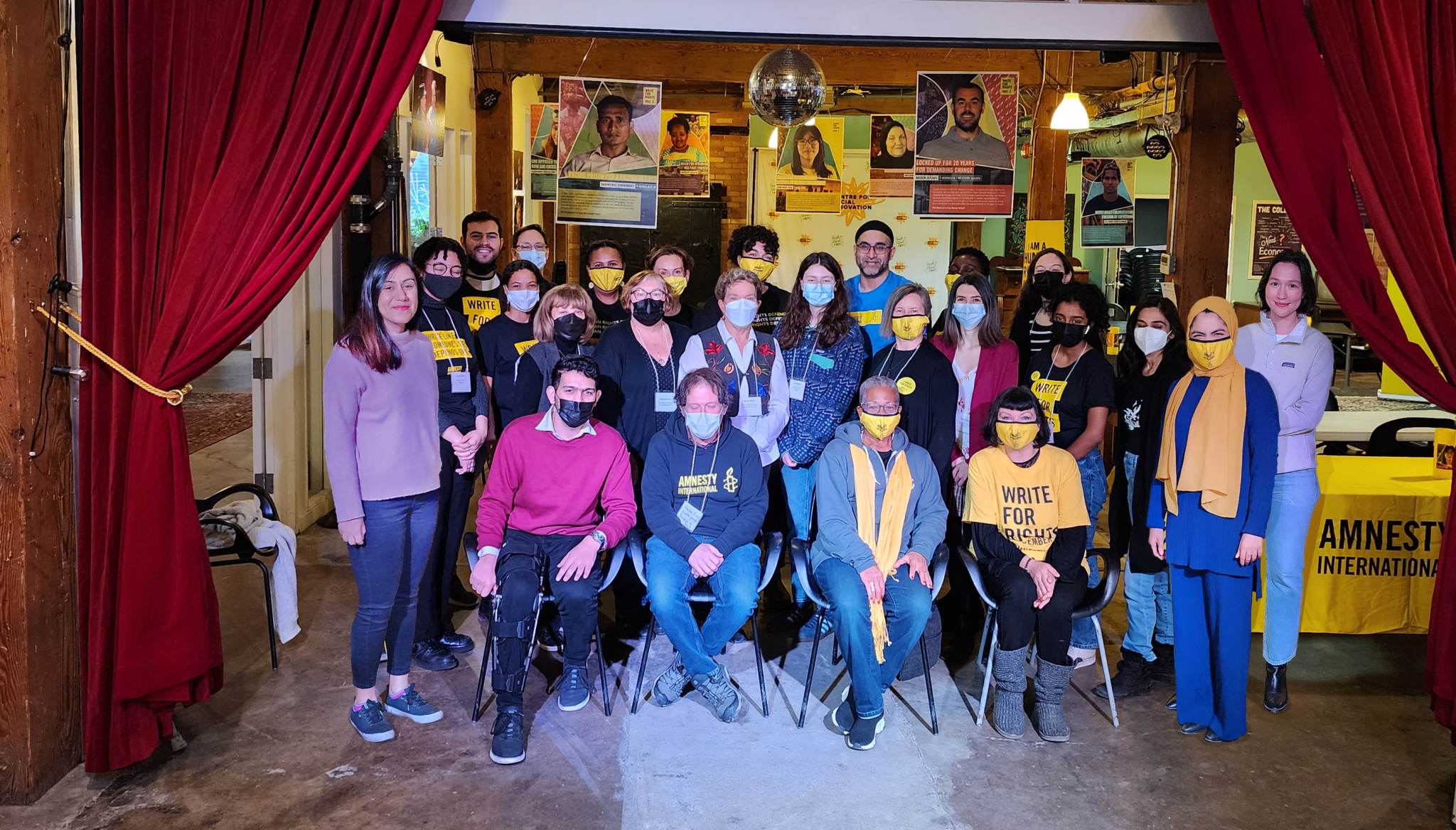 A group of Amnesty International employees