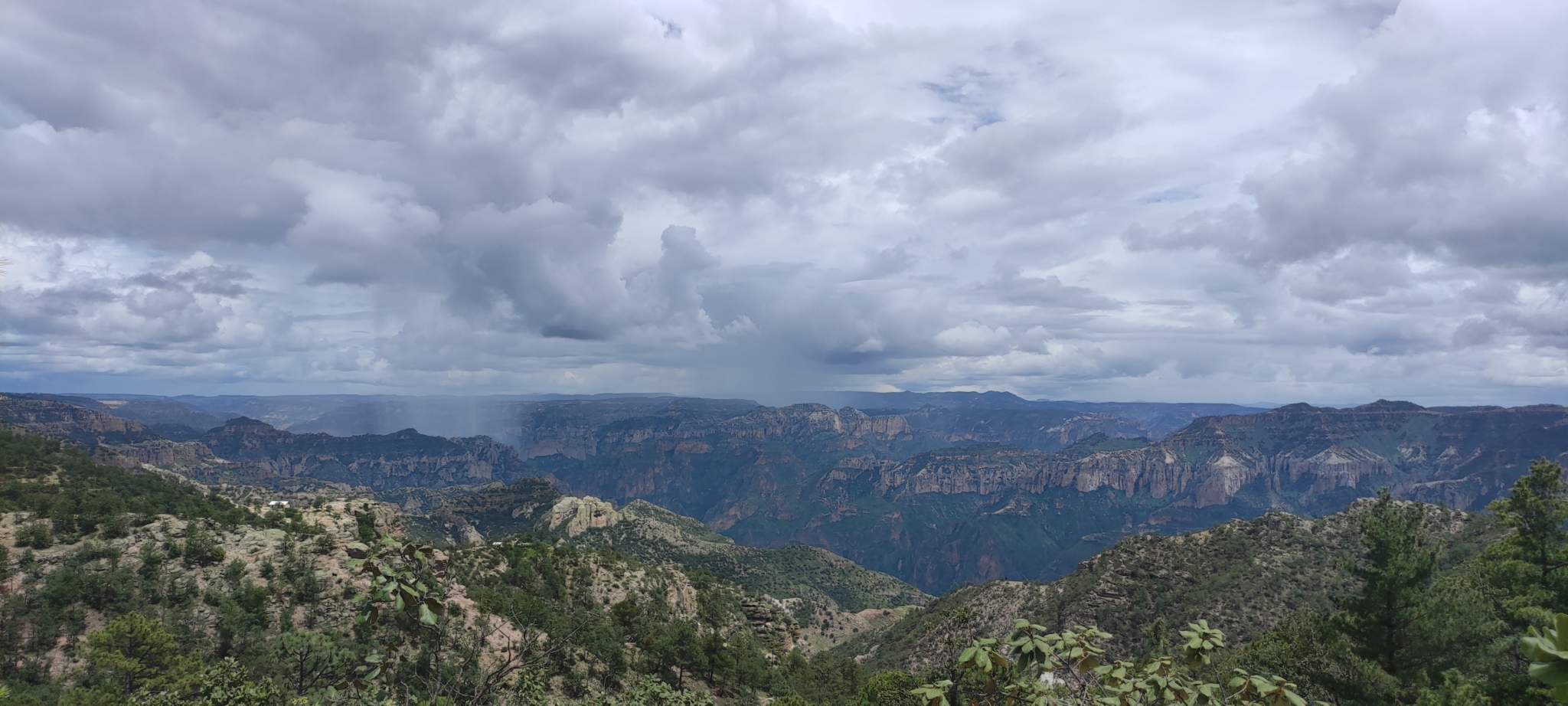 Panorama view of the Sierra Tarahumara