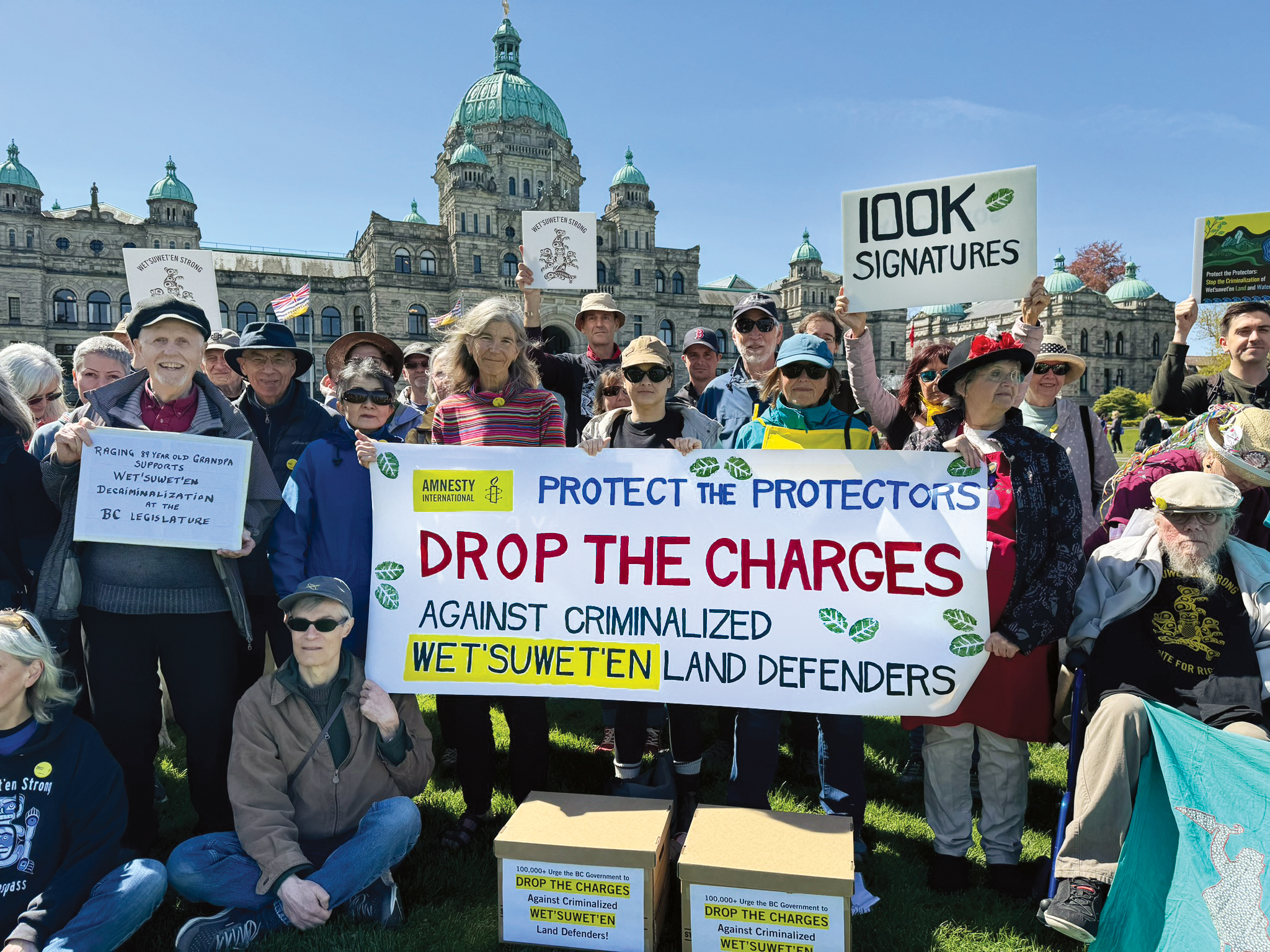 Protest to stop criminalisation of Wet'suwet'en land defenders