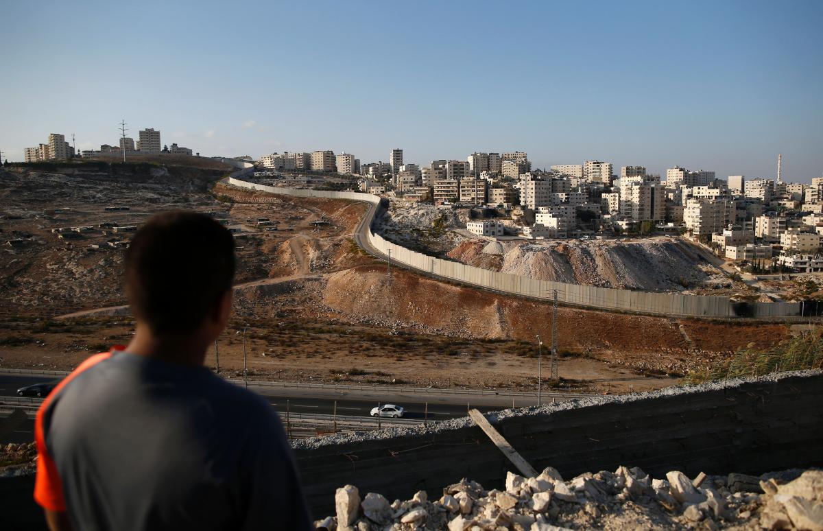 Israel and Palestine border