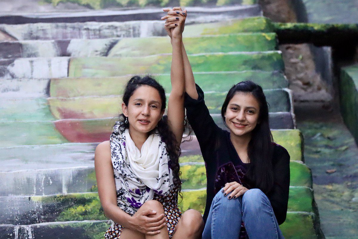 Bertha Isabel and Laura Zúniga Cáceres have inspired hope across the Americas, courageously leading a campaign to ensure those responsible for the murder of their mother, renowned Lenca water defender Berta Cáceres, do not escape justice. Photo: COPINH