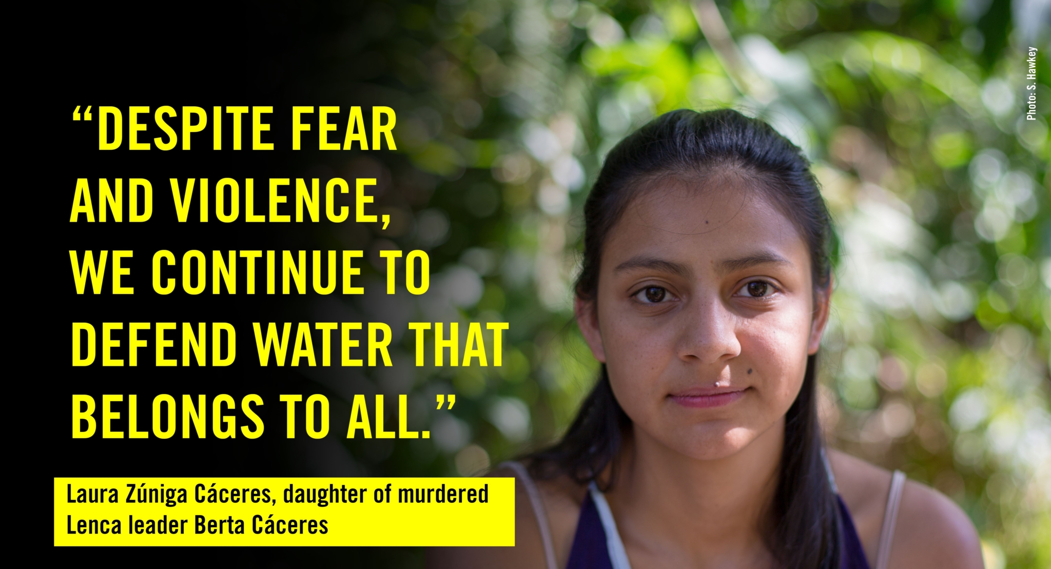 Laura Zuniga by the river with her quote