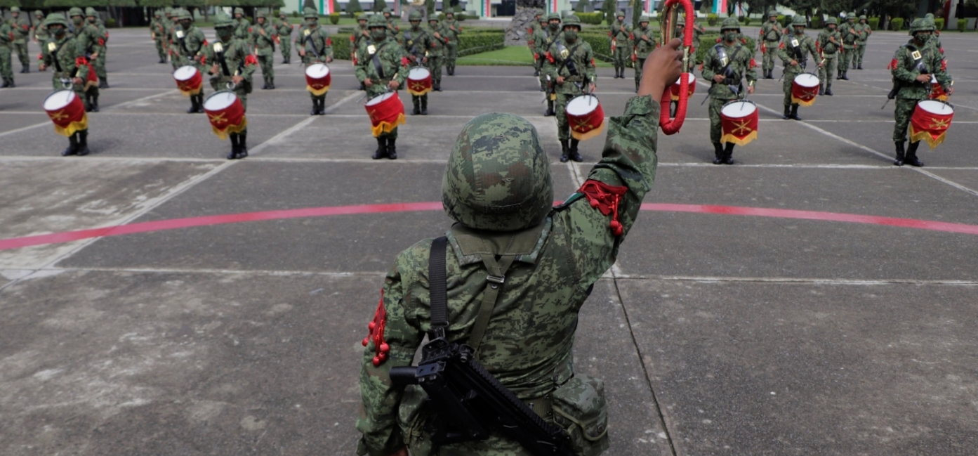 Military on parade