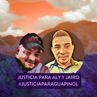 Images of two defenders of the Guapinol River who were killed in January 2023.
