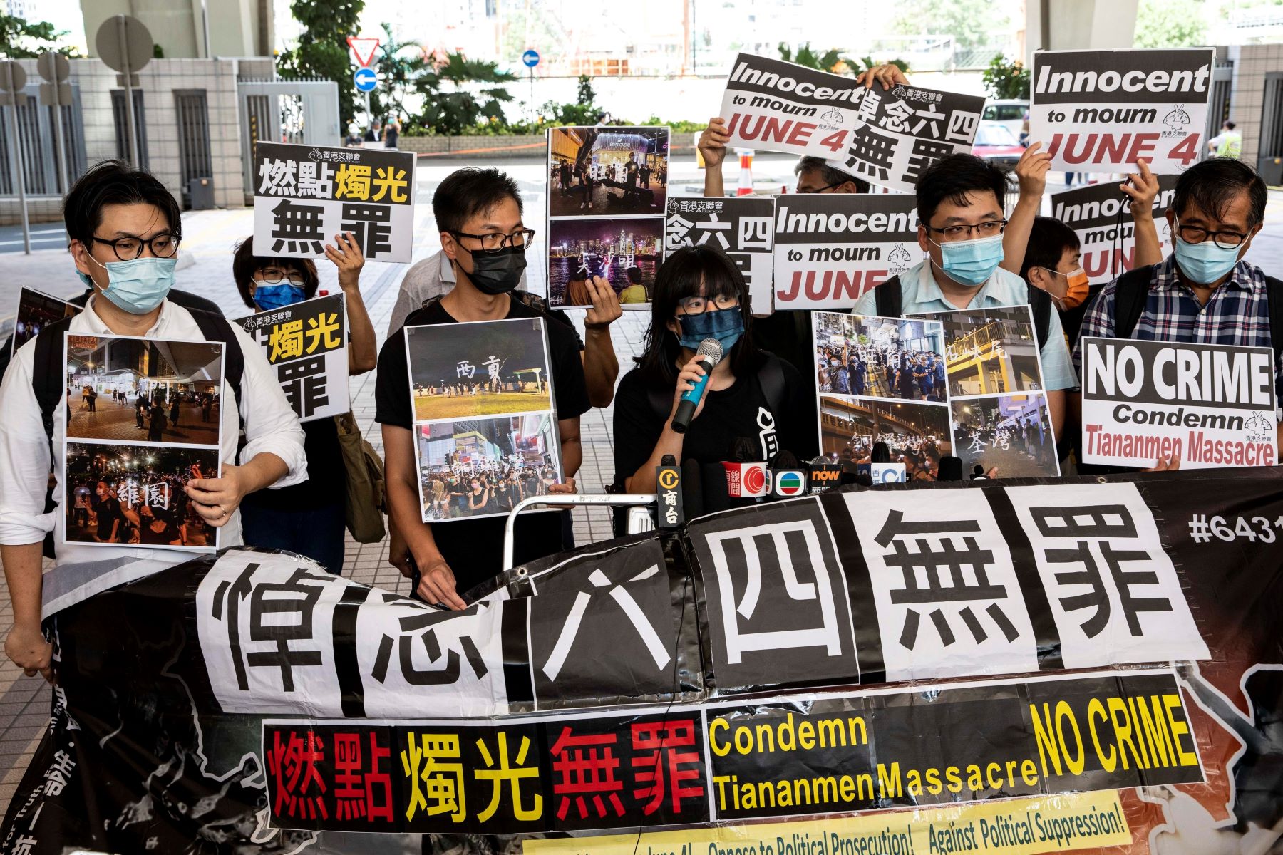 Human rights lawyer and China’s labour rights advocate Chow Hang-tung, currently imprisoned, was charged for “inciting subversion” under the new National Security Law on 9 September 2021 and faces potential 10 years’ imprisonment. Photo: Alex Chan