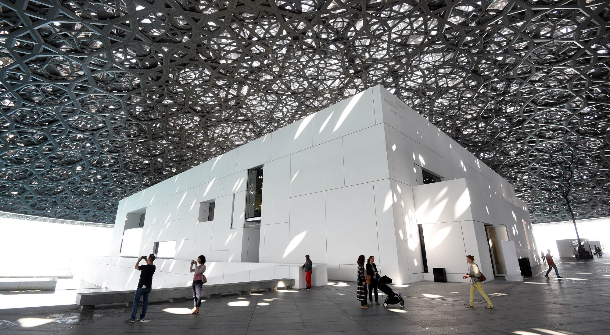 A general view of the Louvre Abu Dhabi museum on January 9, 2018 in Abu Dhabi, United Arab Emirates. (Photo by Tom Dulat/Getty Images)