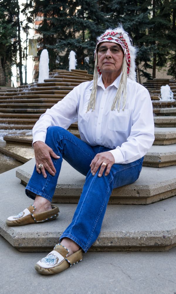 Chief Wilton Littlechild, Ph.D., is a Cree chief, residential school survivor, and lawyer who has worked both nationally and internationally including with the United Nations to advance Indigenous rights and Treaties. He has also through leadership with the Truth and Reconciliation Commission raised awareness of former Canadian policies that decimated the livelihood and culture of Indigenous Canadians. (Photo by Giles Clarke/Getty Images)