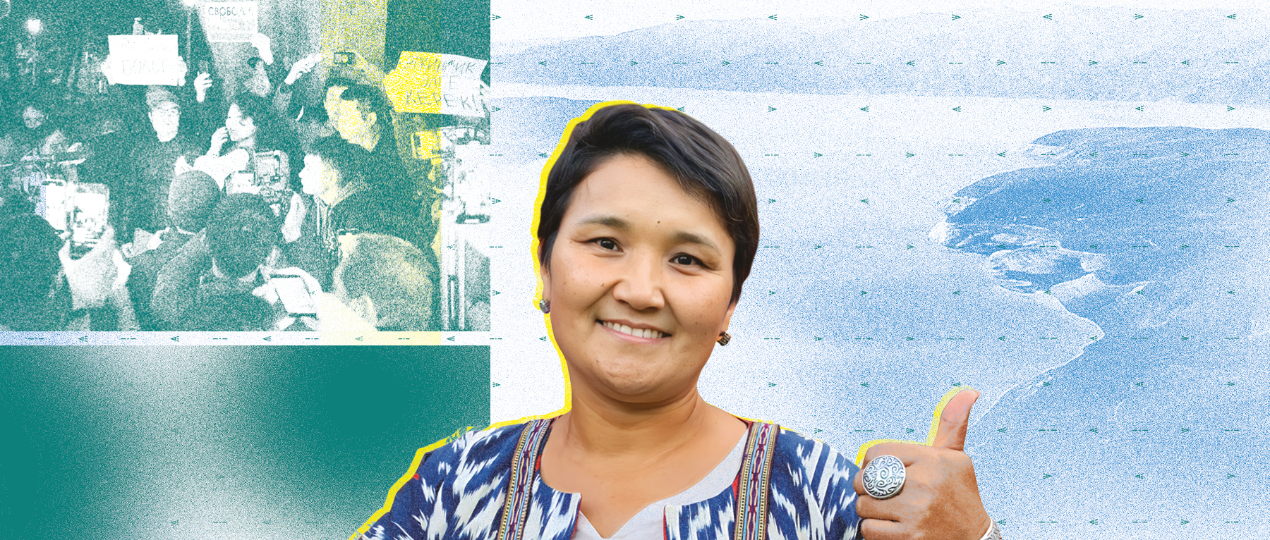 "Facing 15 years in prison for peacefully protesting" Rita Karasartova, Kyrgyzstan