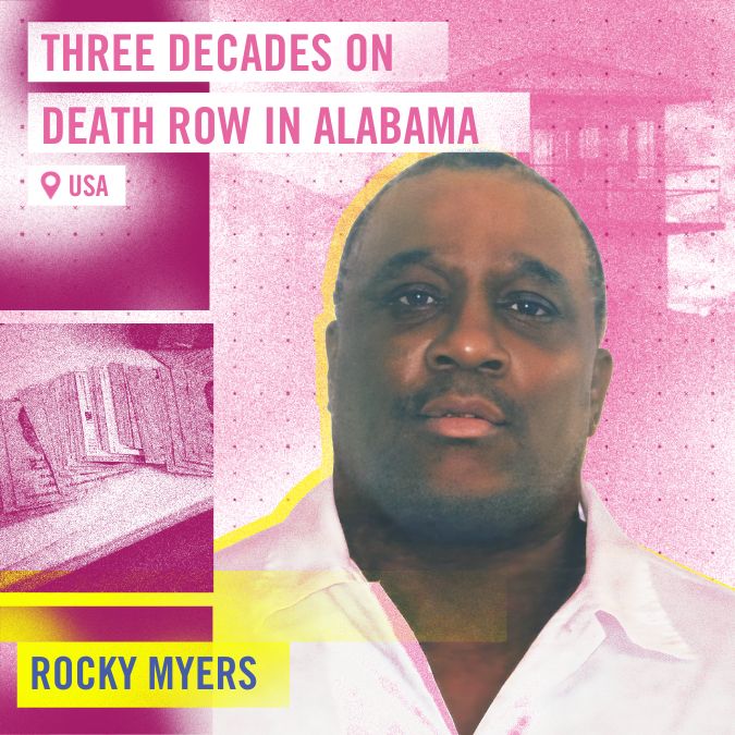 "Three decades on death row in Alabama" Rocky Myers, USA