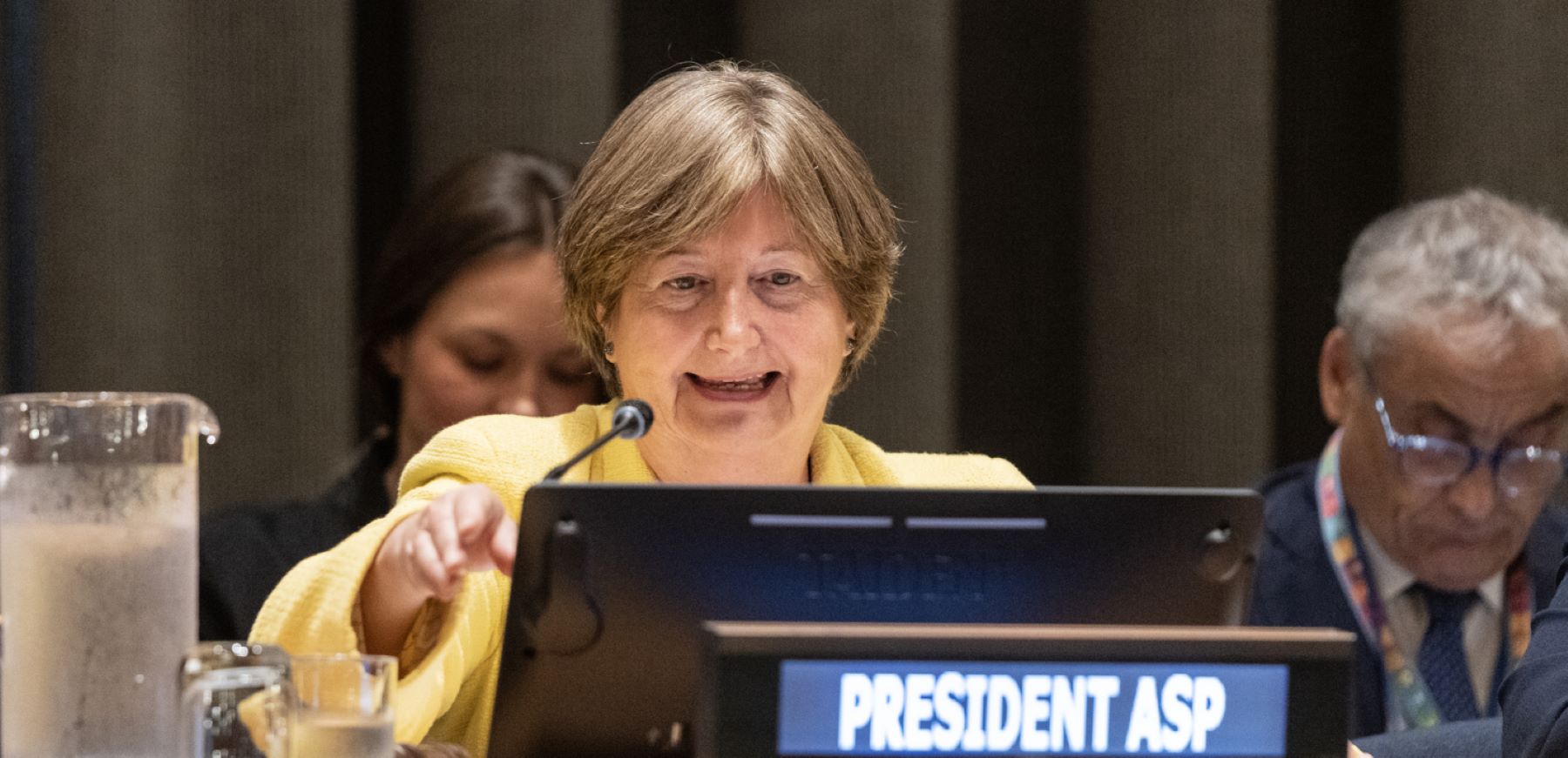 2023/07/17 President of Assembly of State Parties to the Rome Statute of ICC (International Criminal Court) Silvia Fernandez de Gurmendi attends Commemoration of the 25th anniversary of the Rome Statute at UN Headquarters. (Photo by Lev Radin/Pacific Press/LightRocket via Getty Images)