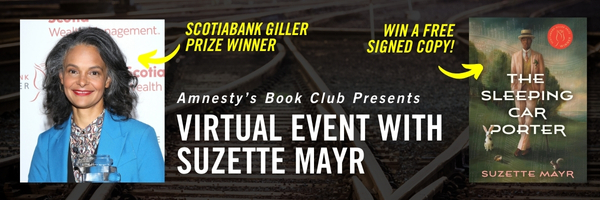 Suzette Mayr Book Club Event graphic