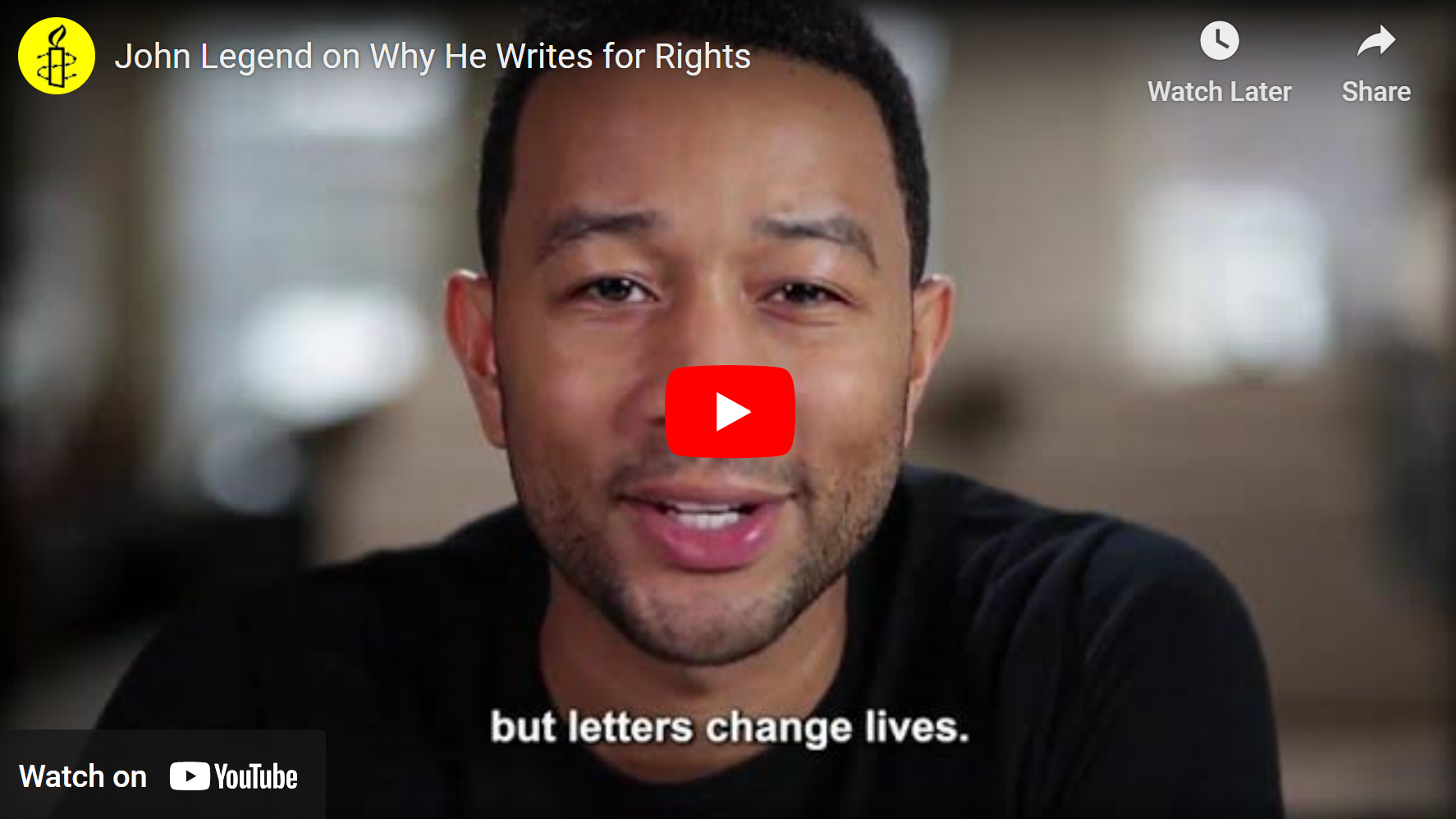 John Legend on Why He Writes for Rights