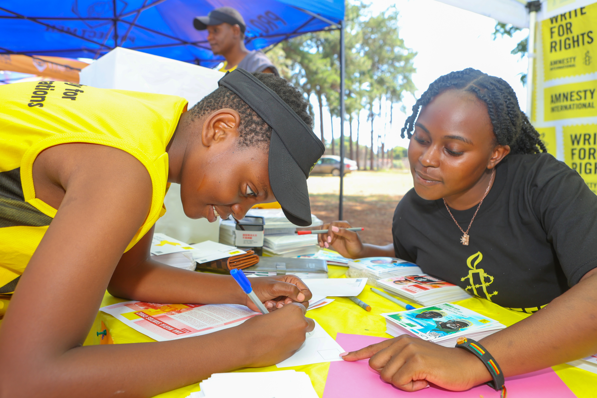 The pictures capture events that took place in Zimbabwe when Amnesty International did the 2023 write for rights through the Harare and Bulawayo half marathons, Bindura University W4R, Girls College W4R and Dominican Convent W4R.