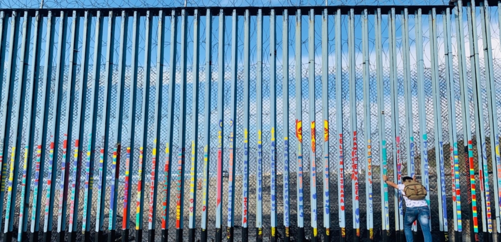 Section of border wall © Alli Jarrar/ Amnesty International