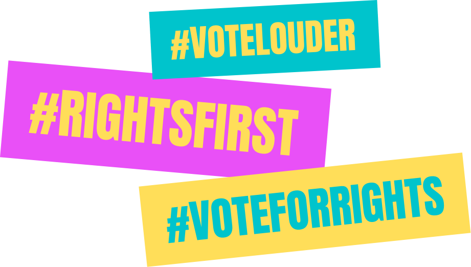 #votelouder #rightsfirst #voteforrights