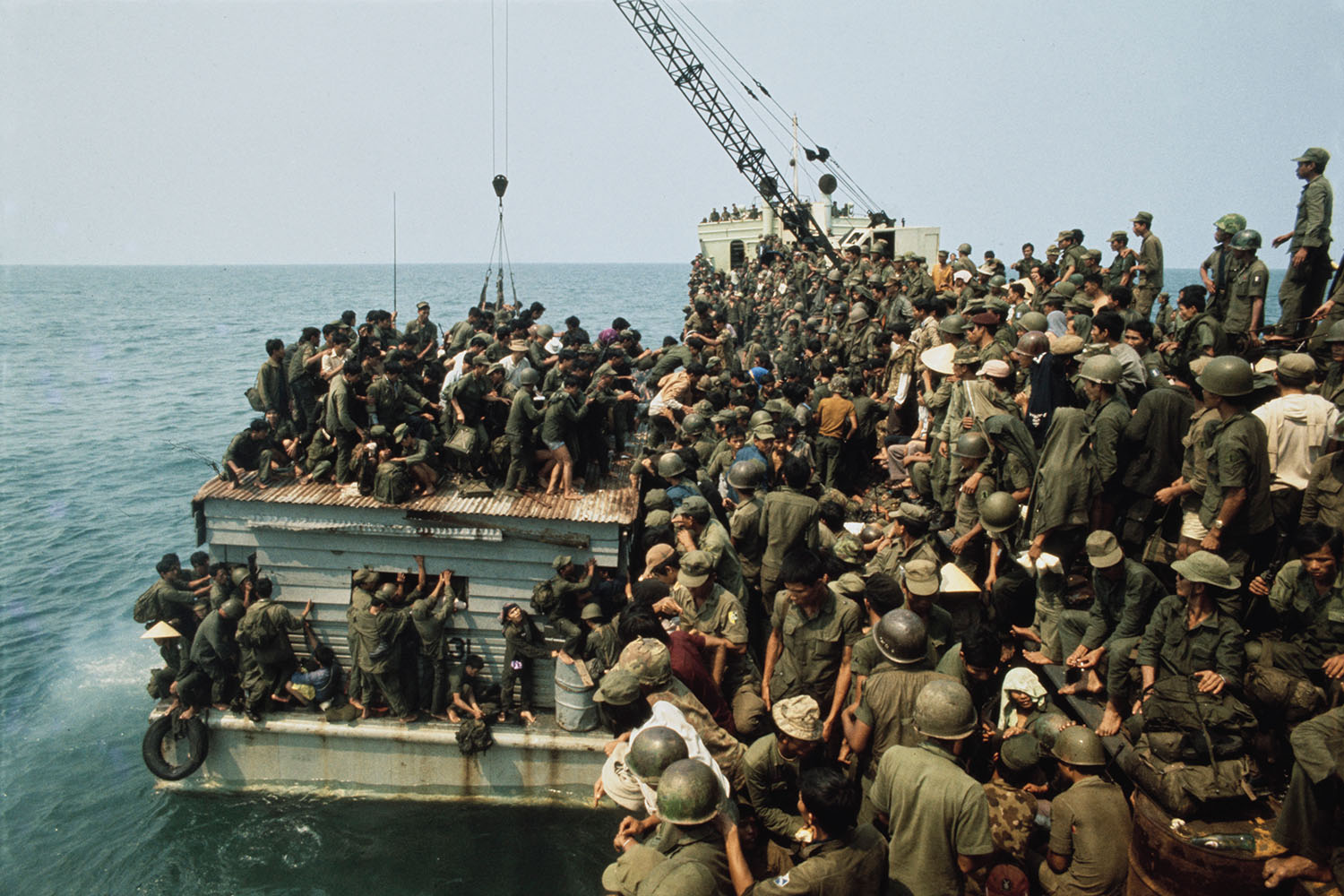Hundreds of people on a boat from Vietnam