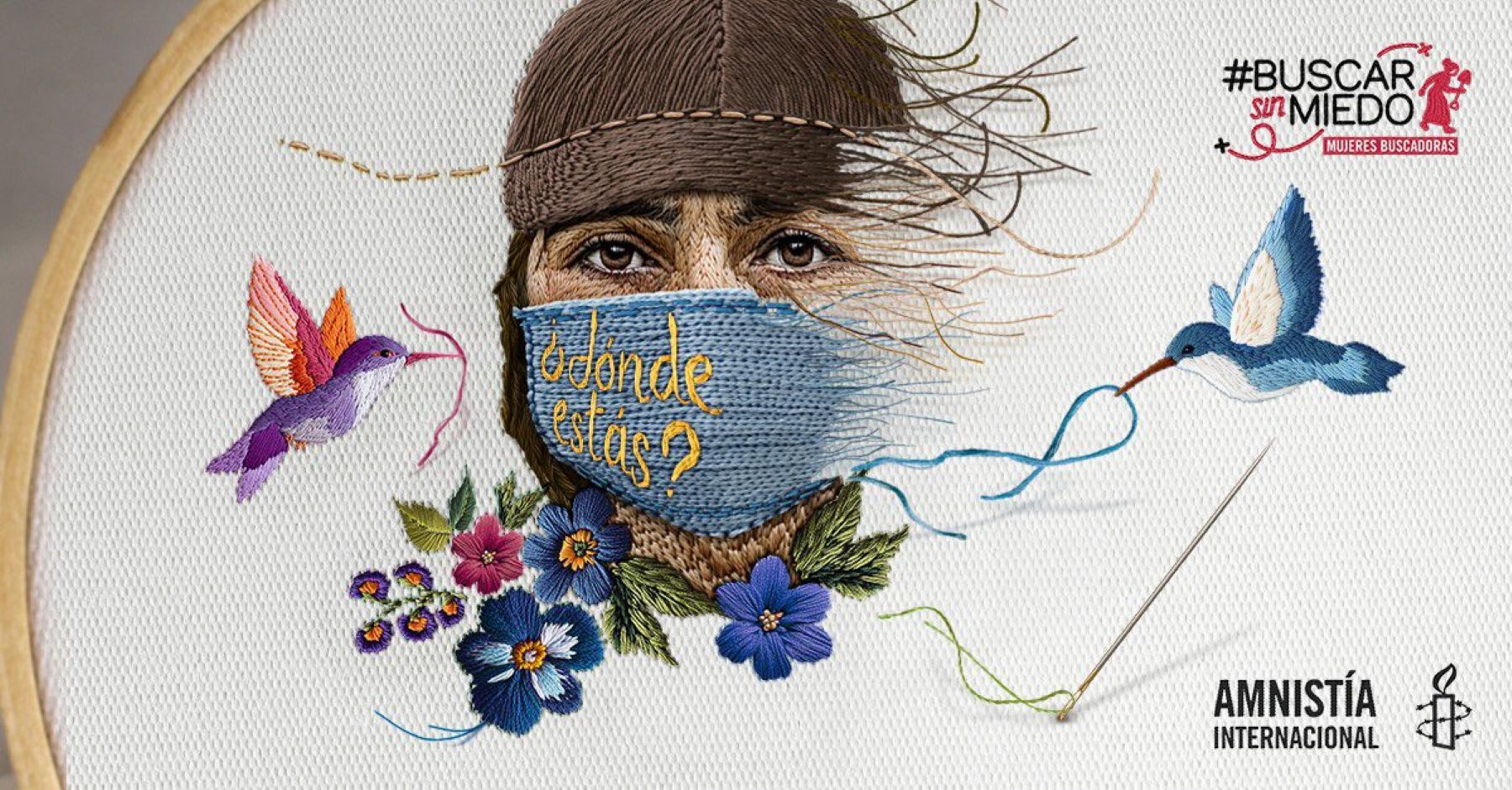 Mexico women searchers campaign banner by Amnesty International