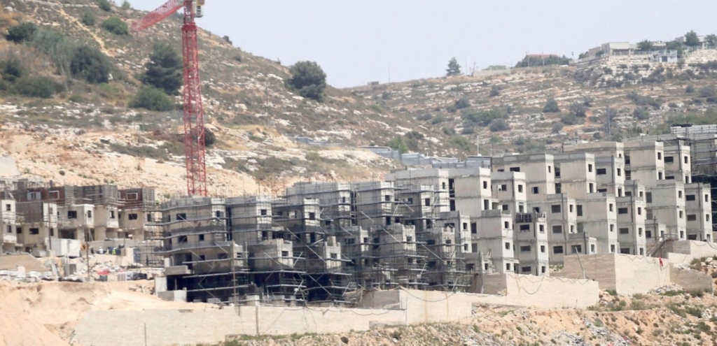 General view of new buildings in the Jewish settlement of Aliya, south of Nablus in the West Bank. © SOPA Images/LightRocket via Getty Images.
