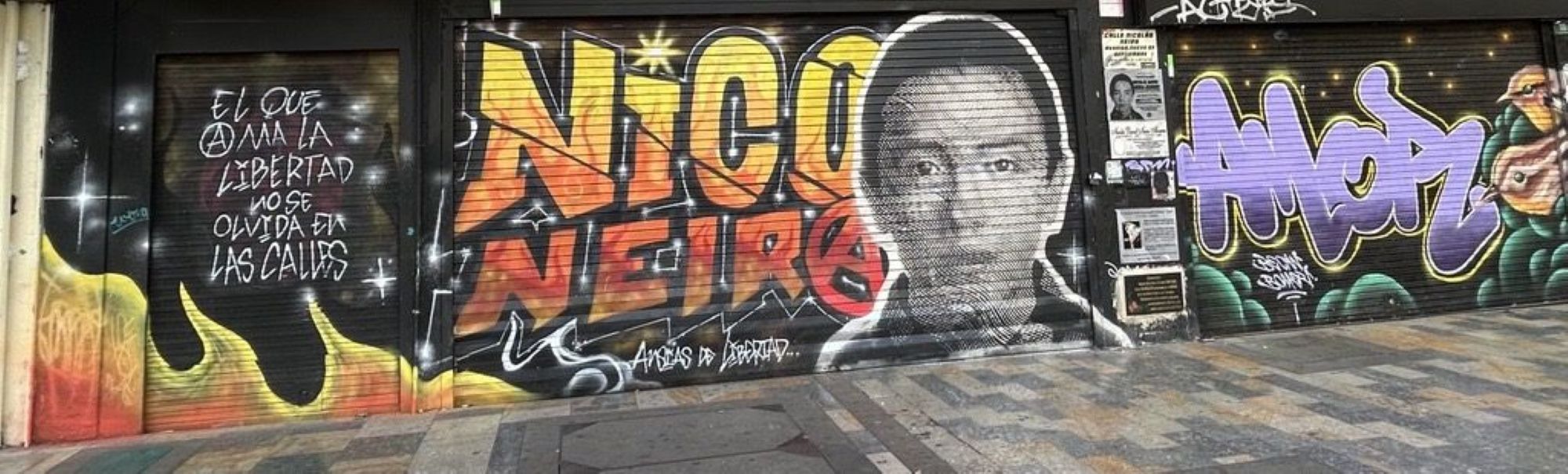 Photo of graffiti wall by © Amnistía Internacional.