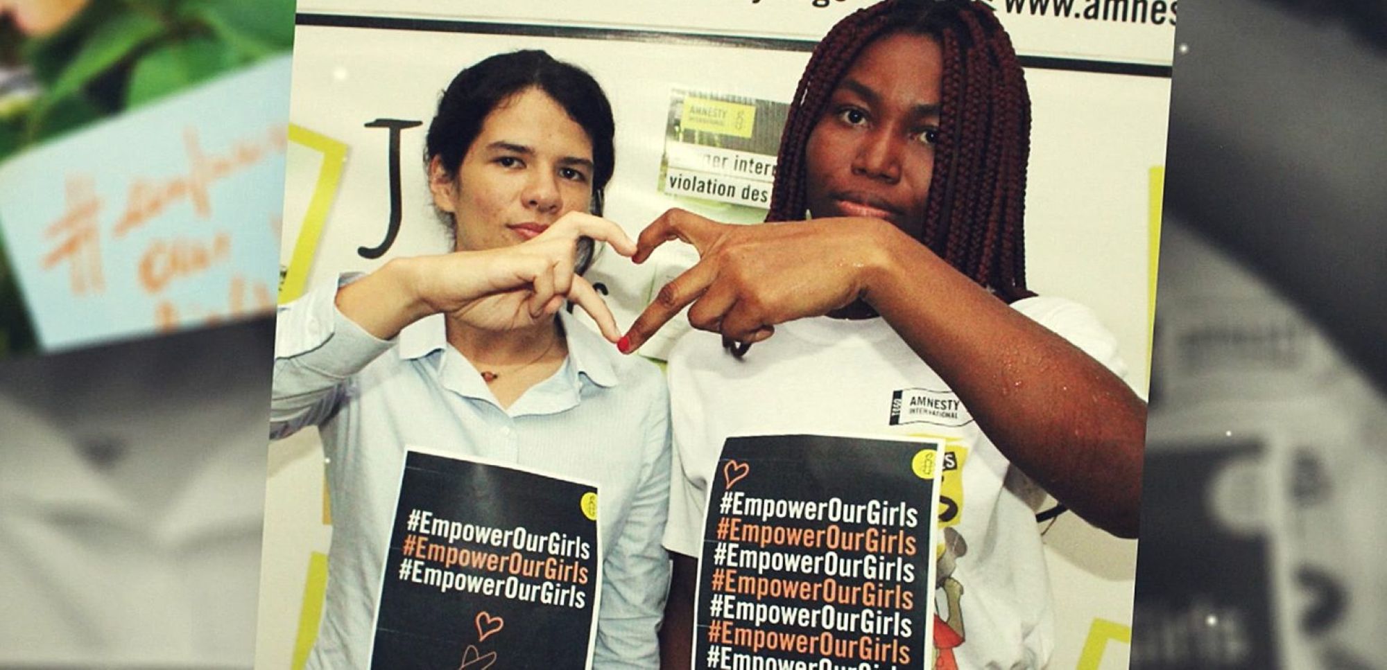 Empower Our Girls banner © Amnesty International