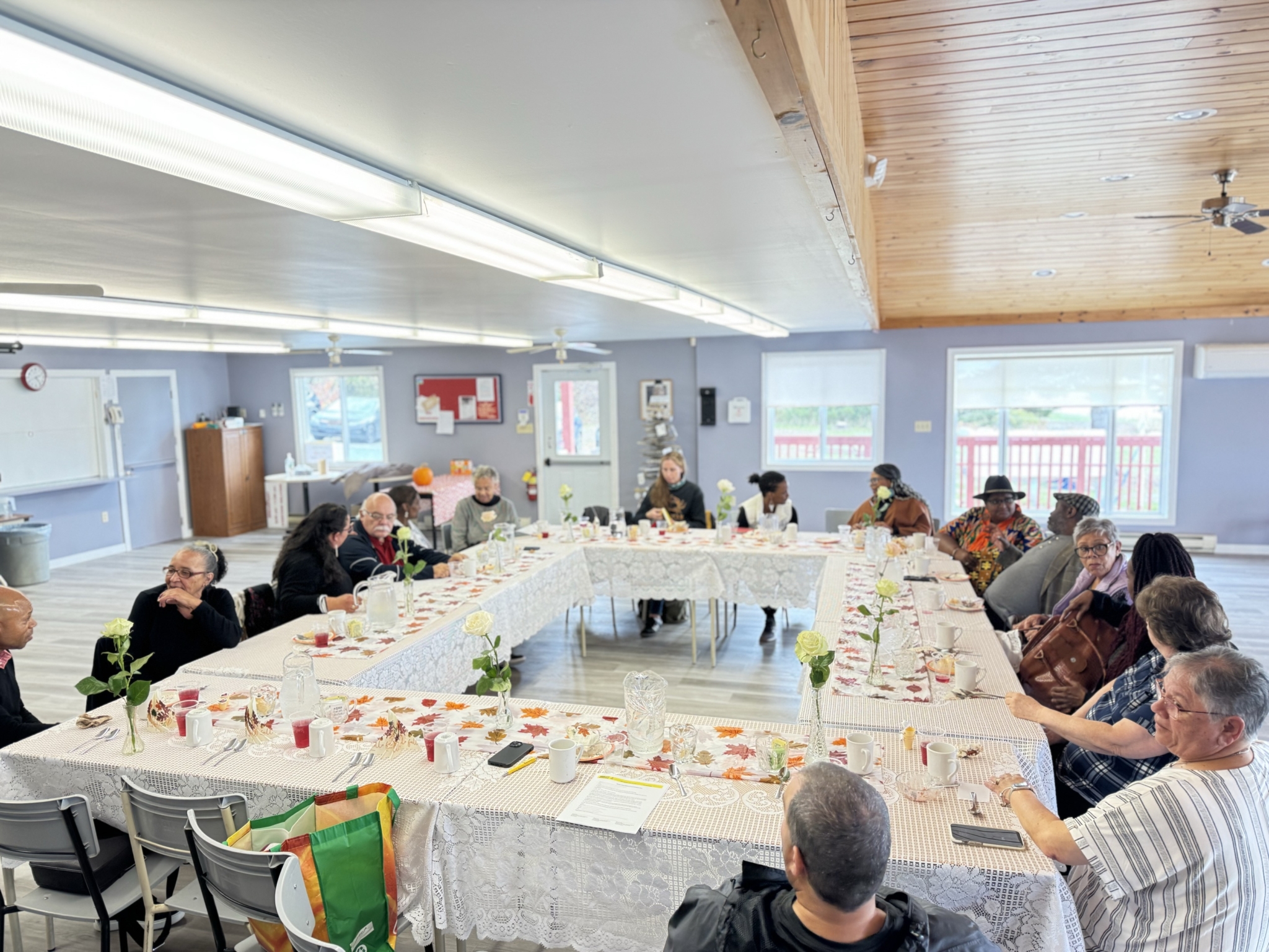 Photo: A community meal and listening session in Shelburne 