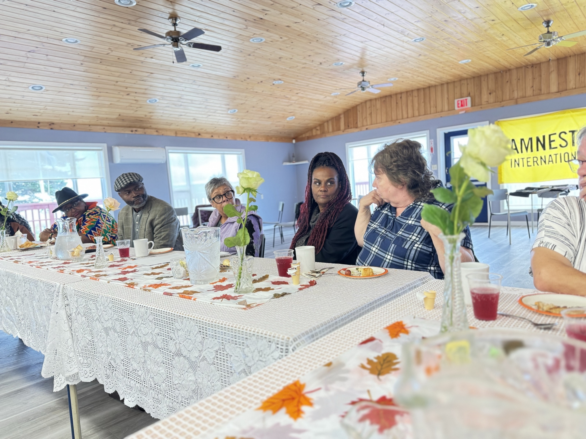Photo: A community meal and listening session in Shelburne 