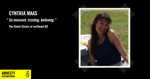 Cynthia Maas, So innocent, trusting, believing, The Stolen Sisters of northeast BC