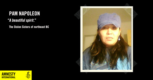 Pam Napoleon, A beautiful Spirit, The Stolen Sisters of northeast BC